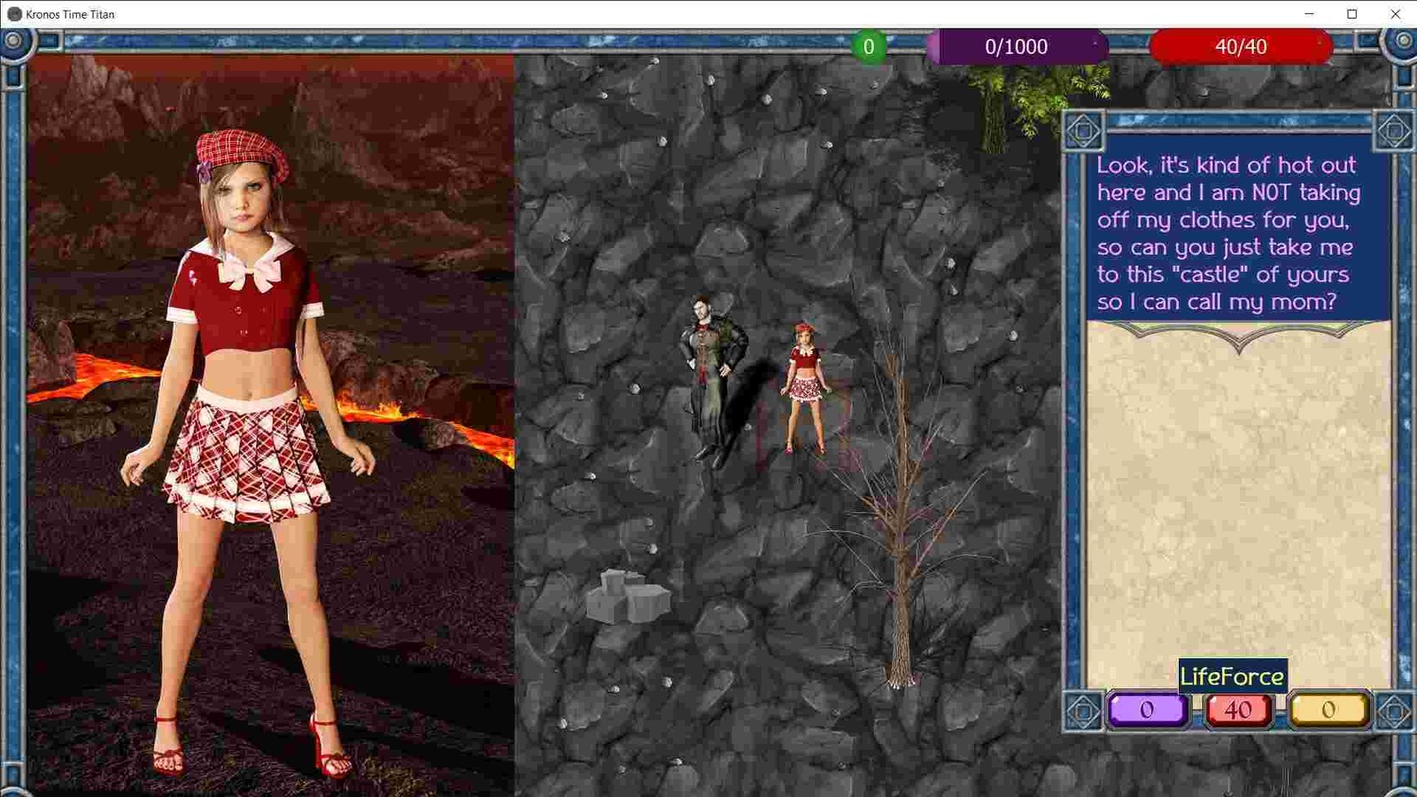 Kronos Time Titan Erotic Adult RPG Game screen shot 3