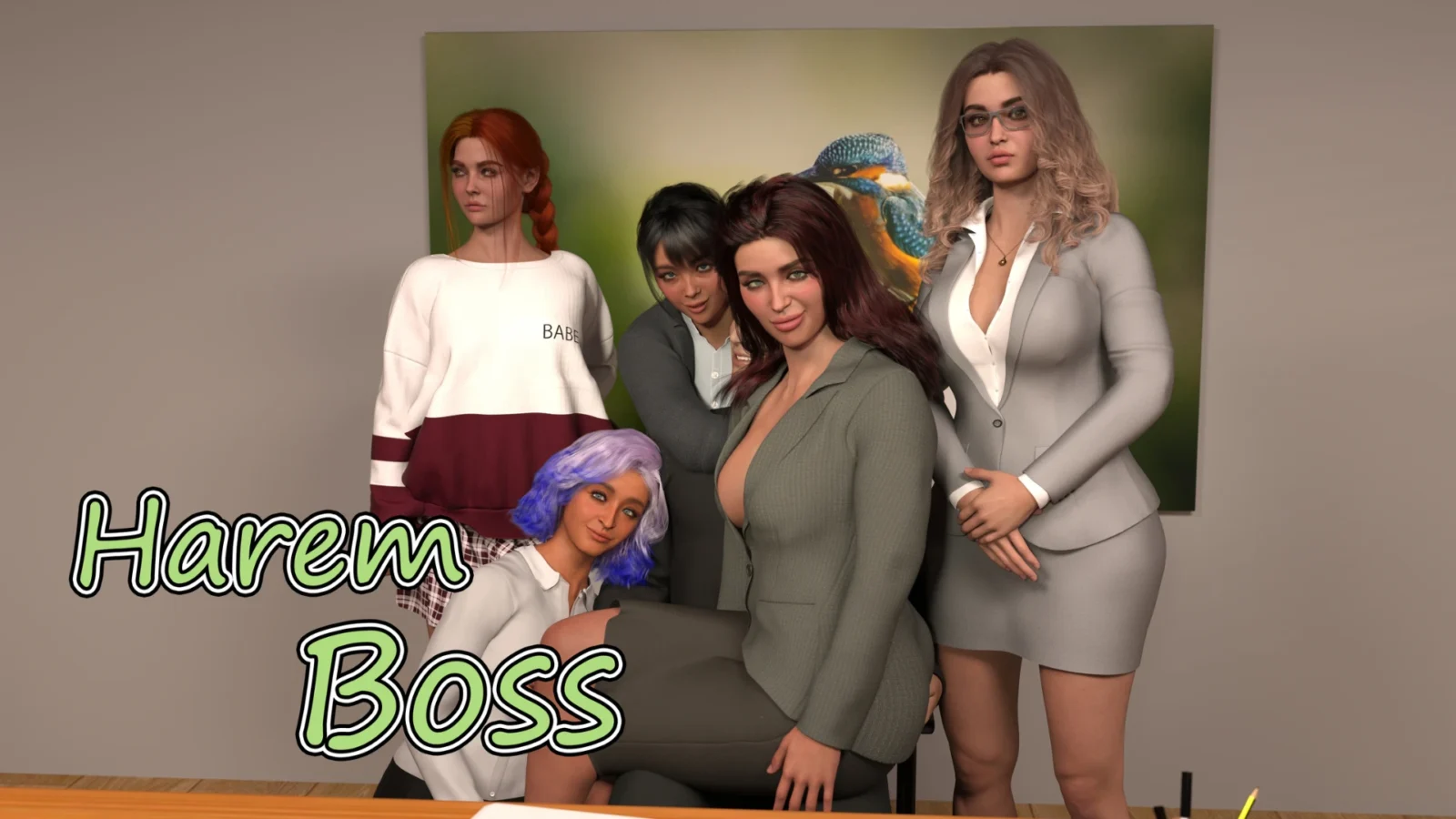 Harem Boss adult adventure game free download for window pc, mac os, linux and android apk