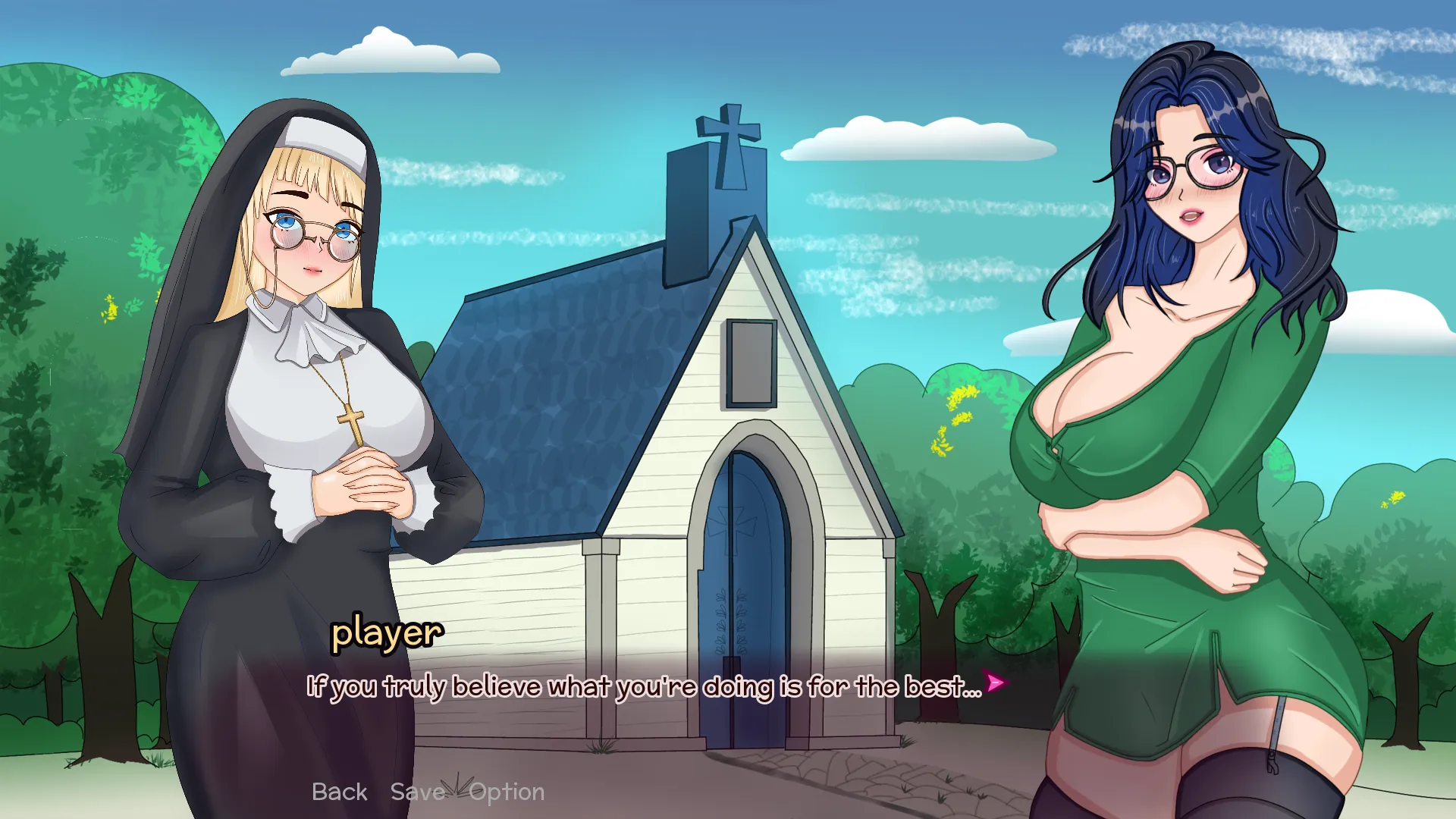 Superdeluxe Lewd Transwomen Journey Game Screen 1