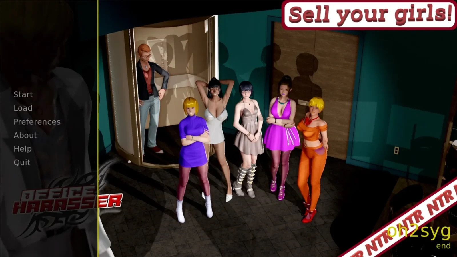 Office Harasser - Sell Your Girls NTR Game free download for Window PC and Linux