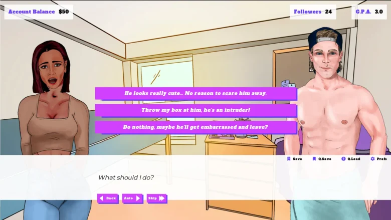 College Craze adult dating sim screenshot 1