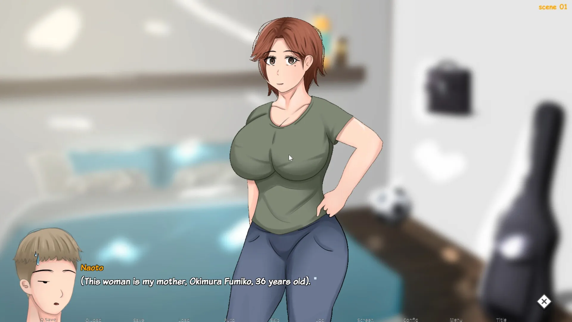 Fumiko and the Village of Lust adult kinetic novel screen 1