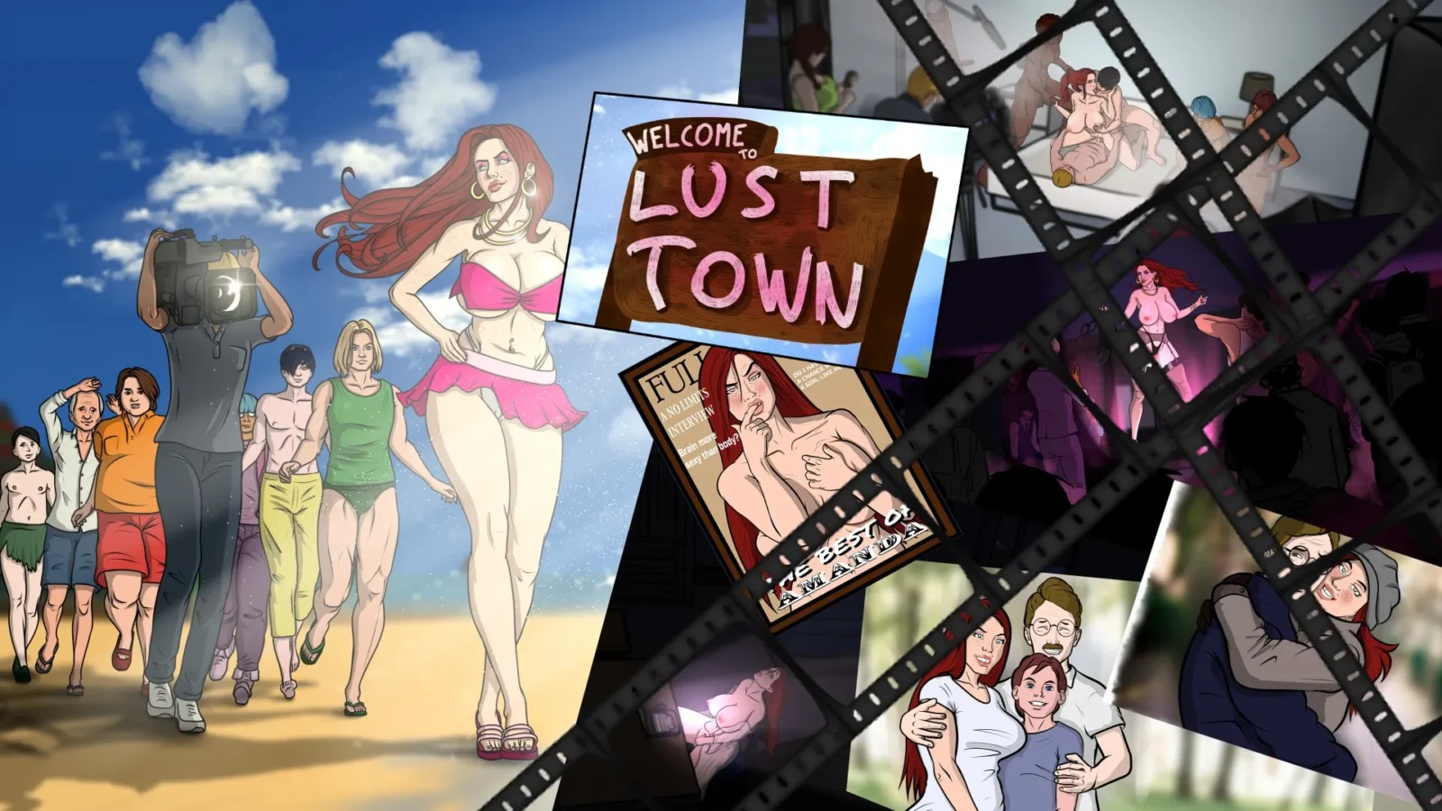 Lust Town, Amanda’s road to porn Female Protagonist Kinectic Novel Download For: Window PC, Mac OS, Linux and Android APK